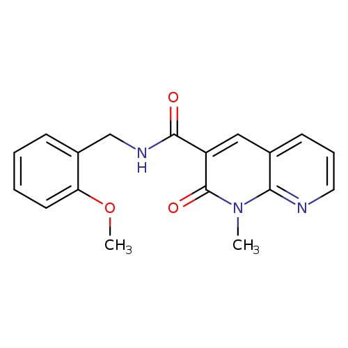 N-[(2-methoxyphenyl)methyl]-1-methyl-2-oxo-1,2-dihydro-1,8-naphthyridine-3-carboxamide