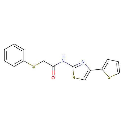 2-(phenylsulfanyl)-N-[4-(thiophen-2-yl)-1,3-thiazol-2-yl]acetamide