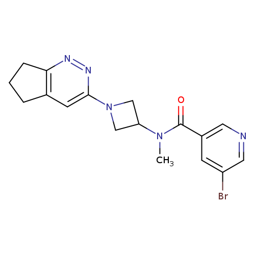 5-bromo-N-(1-{5H,6H,7H-cyclopenta[c]pyridazin-3-yl}azetidin-3-yl)-N-methylpyridine-3-carboxamide