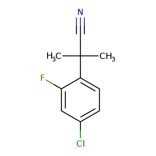 2-(4-chloro-2-fluorophenyl)-2-methylpropanenitrile