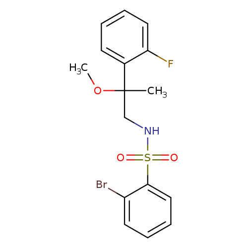 2-bromo-N-[2-(2-fluorophenyl)-2-methoxypropyl]benzene-1-sulfonamide