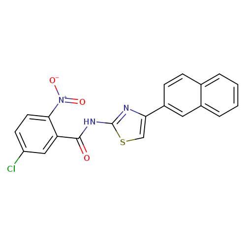 5-chloro-N-[4-(naphthalen-2-yl)-1,3-thiazol-2-yl]-2-nitrobenzamide