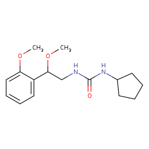 3-cyclopentyl-1-[2-methoxy-2-(2-methoxyphenyl)ethyl]urea