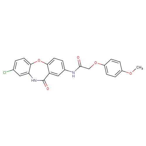 N-{6-chloro-10-oxo-2-oxa-9-azatricyclo[9.4.0.0^{3,8}]pentadeca-1(11),3(8),4,6,12,14-hexaen-13-yl}-2-(4-methoxyphenoxy)acetamide