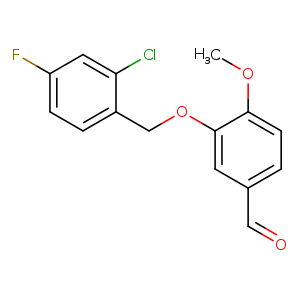 3-[(2-Chloro-4-fluorobenzyl)oxy]-4-methoxybenzaldehyde