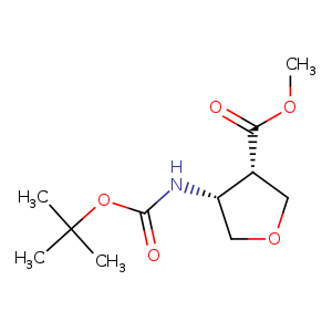 methyl cis-4-{[(tert-butoxy)carbonyl]amino}oxolane-3-carboxylate