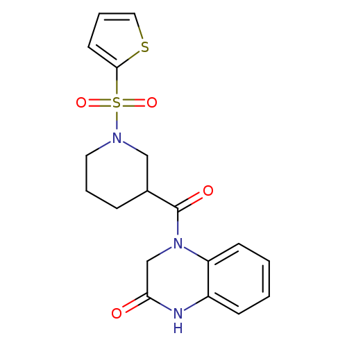 4-[1-(thiophene-2-sulfonyl)piperidine-3-carbonyl]-1,2,3,4-tetrahydroquinoxalin-2-one