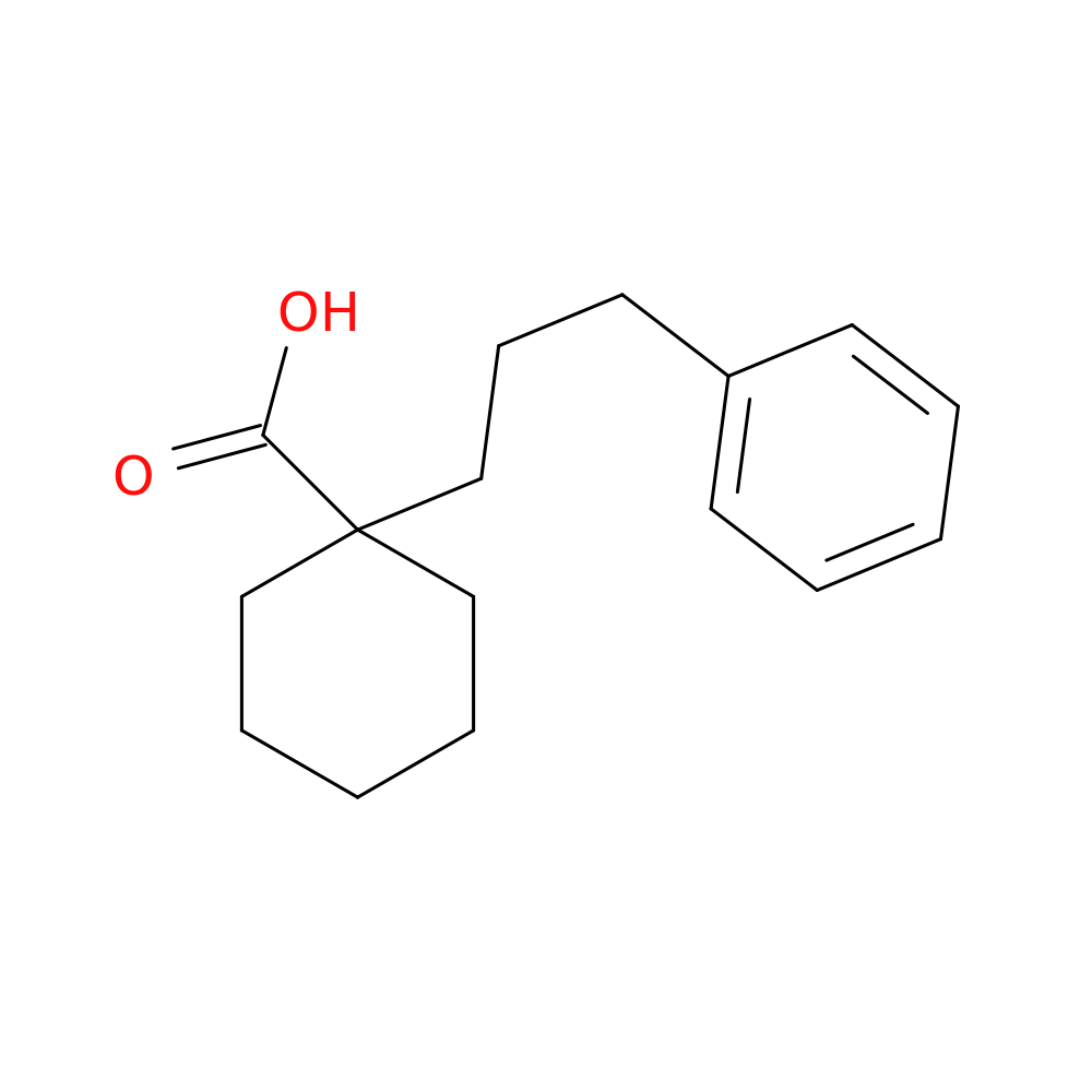 1-(3-phenylpropyl)cyclohexanecarboxylic acid