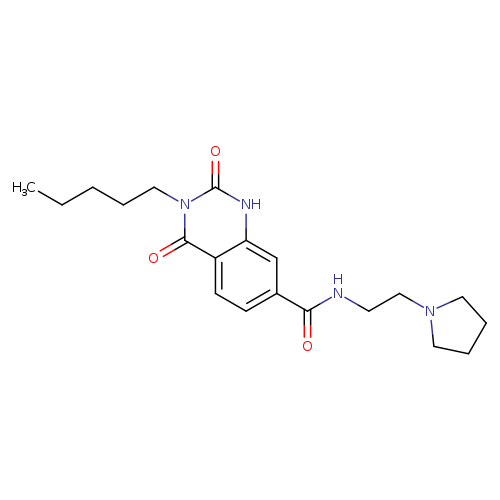2,4-dioxo-3-pentyl-N-[2-(pyrrolidin-1-yl)ethyl]-1,2,3,4-tetrahydroquinazoline-7-carboxamide