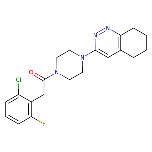 2-(2-chloro-6-fluorophenyl)-1-[4-(5,6,7,8-tetrahydrocinnolin-3-yl)piperazin-1-yl]ethan-1-one