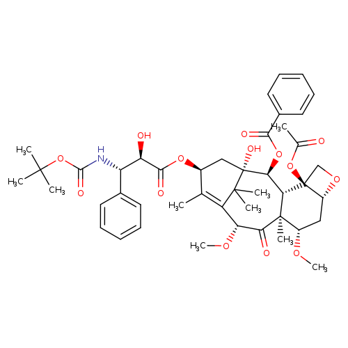 Benzenepropanoic acid, β-[[(1,1-dimethylethoxy)carbonyl]amino]-α-hydroxy-, (2aR,4S,4aS,6R,9S,11S,12S,12aR,12bS)-12b-(acetyloxy)-12-(benzoyloxy)-2a,3,4,4a,5,6,9,10,11,12,12a,12b-dodecahydro-11-hydroxy-4,6-dimethoxy-4a,8,13,13-tetramethyl-5-oxo-7,11-methano-1H-cyclodeca[3,4]benz[1,2-b]oxet-9-yl ester, (αR,βS)-
