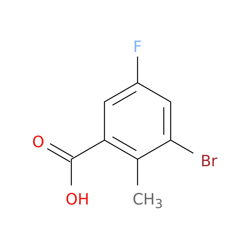 3-Bromo-5-fluoro-2-methylbenzoic acid