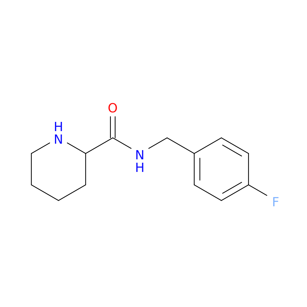 N-(4-Fluorobenzyl)piperidine-2-carboxamide HCl