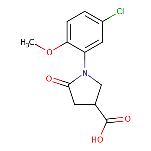 1-(5-Chloro-methoxyphenyl)-5-oxo-3-pyrrolidinecarboxylic acid