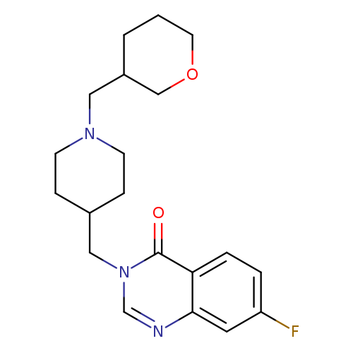7-fluoro-3-({1-[(oxan-3-yl)methyl]piperidin-4-yl}methyl)-3,4-dihydroquinazolin-4-one