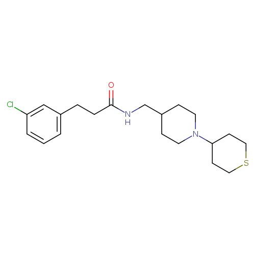 3-(3-chlorophenyl)-N-{[1-(thian-4-yl)piperidin-4-yl]methyl}propanamide