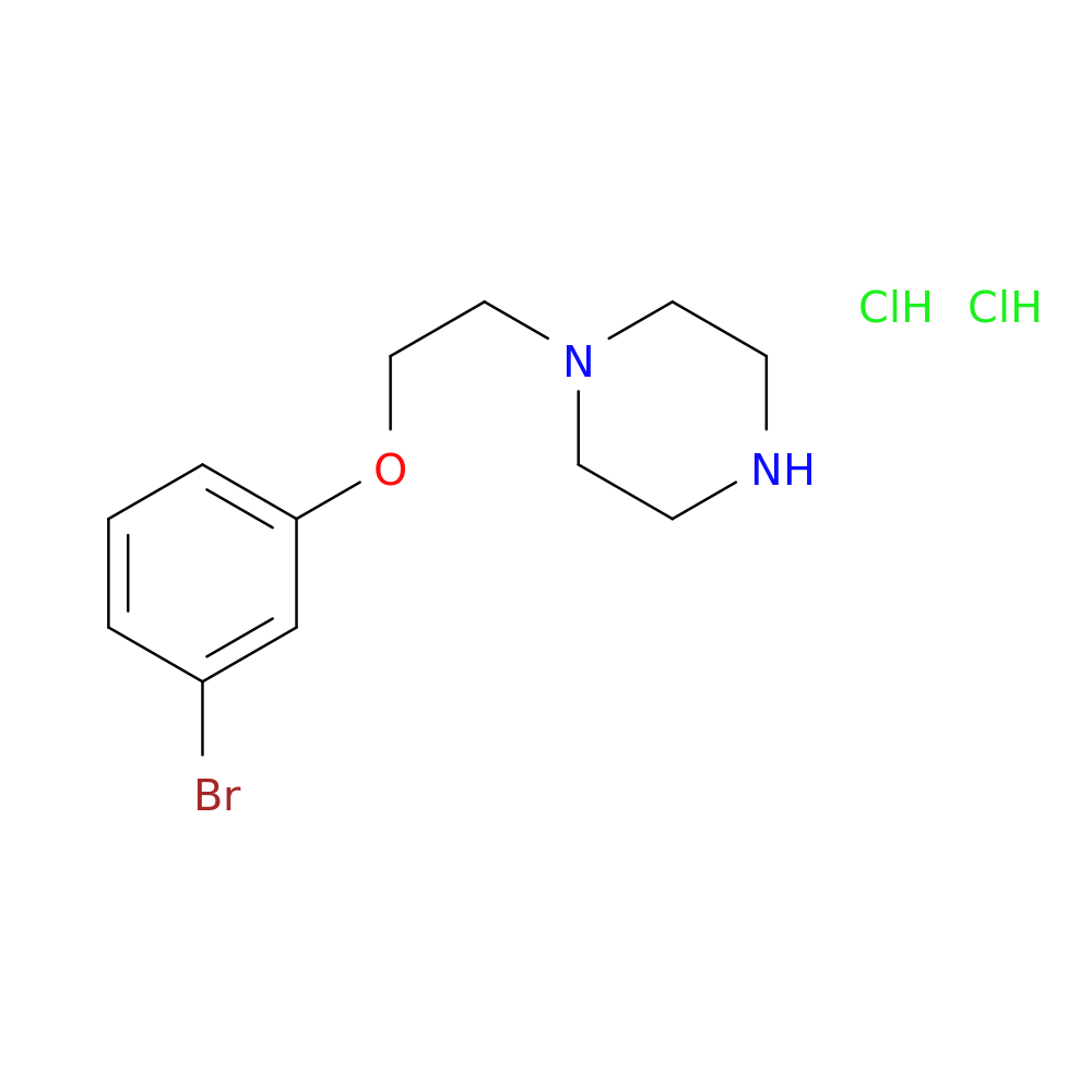 1-[2-(3-bromophenoxy)ethyl]piperazine dihydrochloride