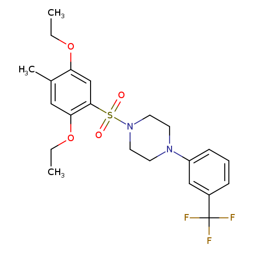 1-(2,5-diethoxy-4-methylbenzenesulfonyl)-4-[3-(trifluoromethyl)phenyl]piperazine