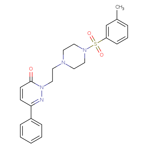 2-{2-[4-(3-methylbenzenesulfonyl)piperazin-1-yl]ethyl}-6-phenyl-2,3-dihydropyridazin-3-one