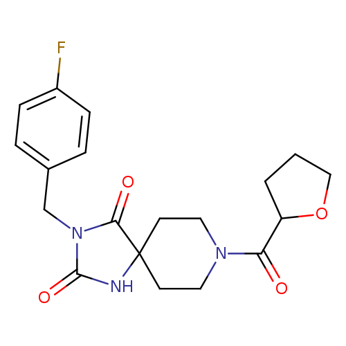 3-[(4-fluorophenyl)methyl]-8-(oxolane-2-carbonyl)-1,3,8-triazaspiro[4.5]decane-2,4-dione