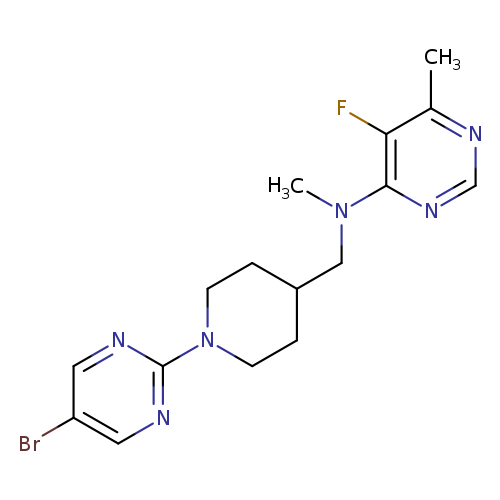 N-{[1-(5-bromopyrimidin-2-yl)piperidin-4-yl]methyl}-5-fluoro-N,6-dimethylpyrimidin-4-amine