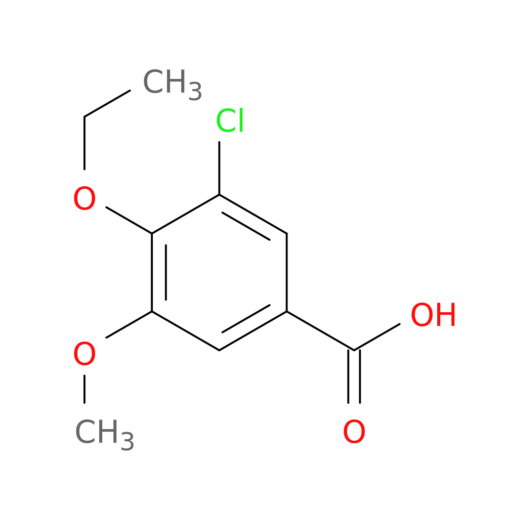 3-chloro-4-ethoxy-5-methoxybenzoic acid
