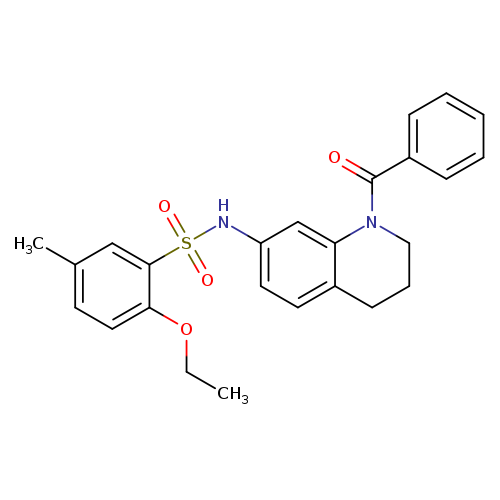 N-(1-benzoyl-1,2,3,4-tetrahydroquinolin-7-yl)-2-ethoxy-5-methylbenzene-1-sulfonamide