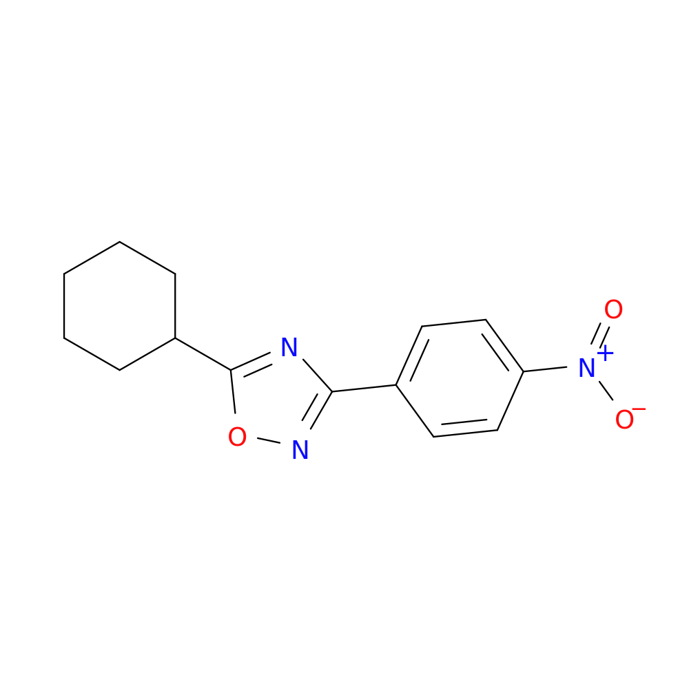 5-Cyclohexyl-3-(4-nitrophenyl)-1,2,4-oxadiazole