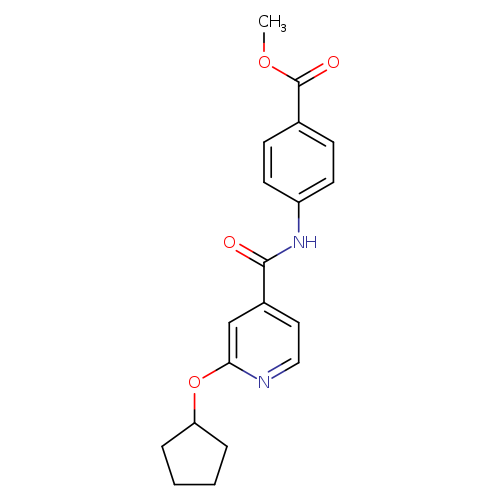 methyl 4-[2-(cyclopentyloxy)pyridine-4-amido]benzoate