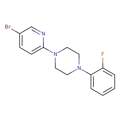 1-(5-bromopyridin-2-yl)-4-(2-fluorophenyl)piperazine