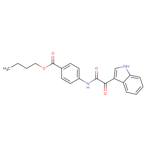 butyl 4-[2-(1H-indol-3-yl)-2-oxoacetamido]benzoate
