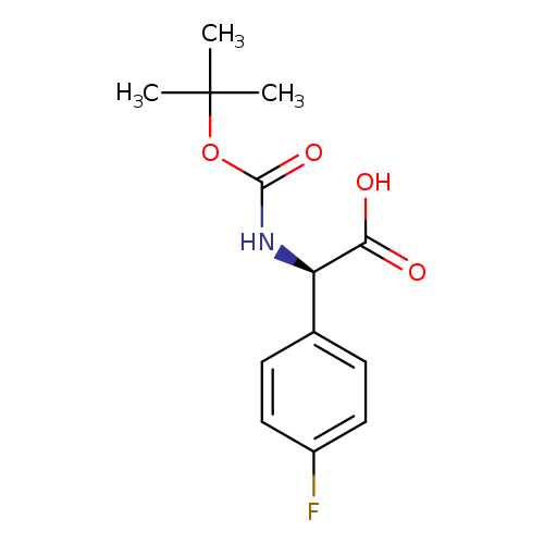Benzeneacetic acid, a-[[(1,1-dimethylethoxy)carbonyl]amino]-4-fluoro-,(aR)-