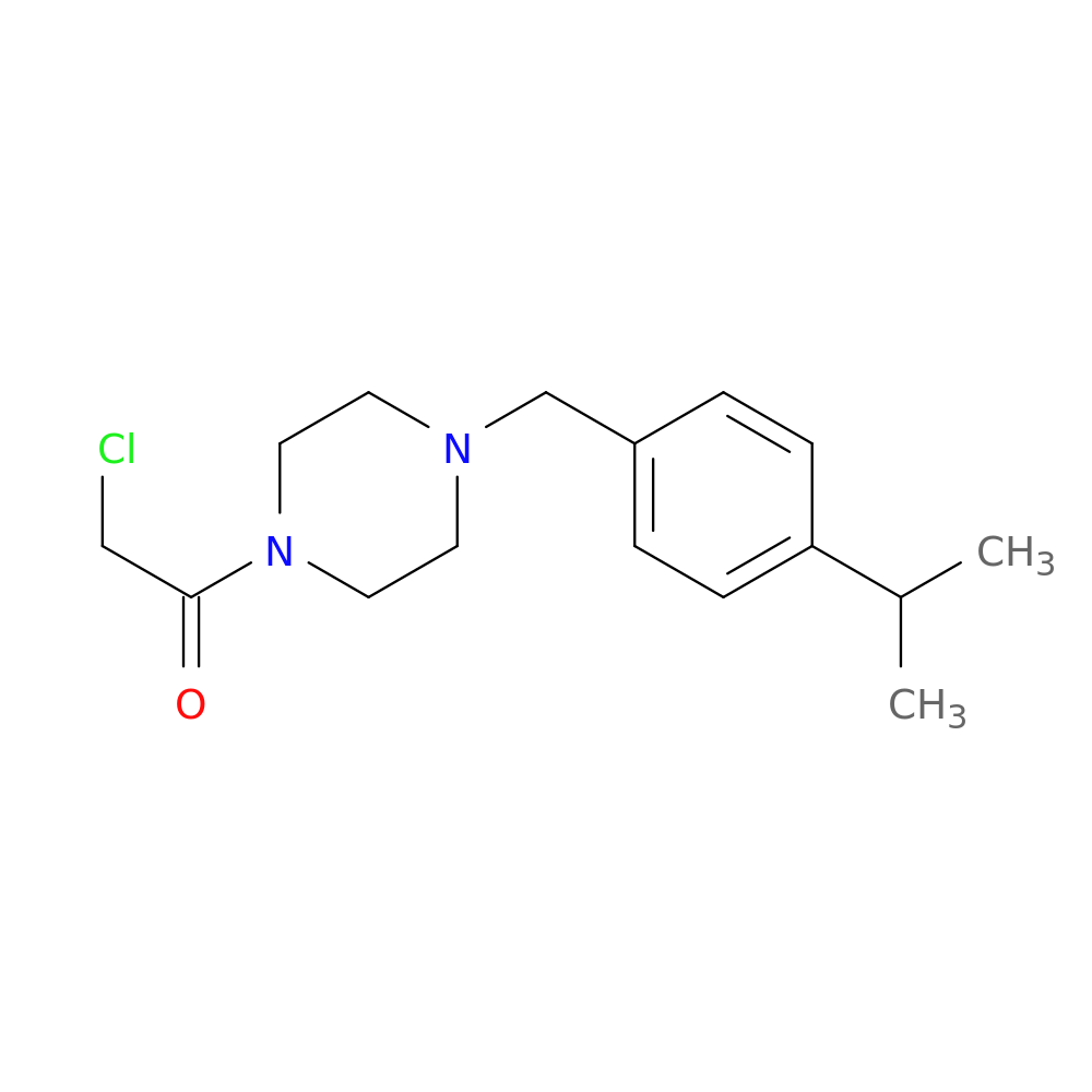 2-chloro-1-(4-{[4-(propan-2-yl)phenyl]methyl}piperazin-1-yl)ethan-1-one