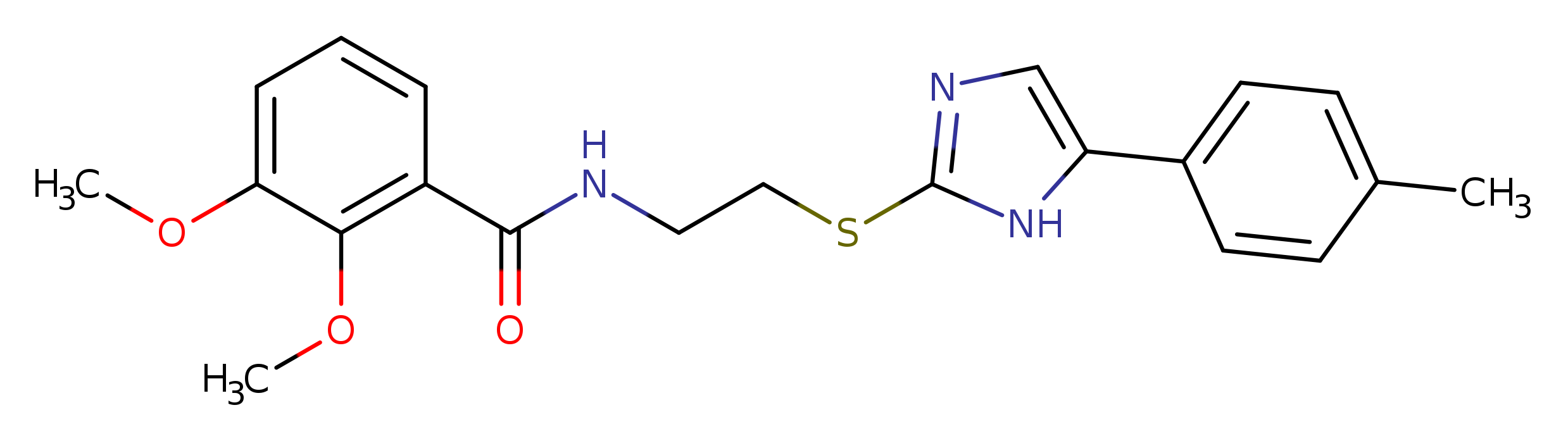 2,3-dimethoxy-N-(2-{[5-(4-methylphenyl)-1H-imidazol-2-yl]sulfanyl}ethyl)benzamide