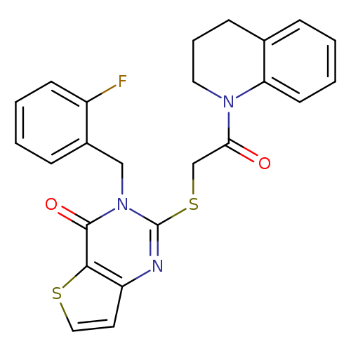 3-[(2-fluorophenyl)methyl]-2-{[2-oxo-2-(1,2,3,4-tetrahydroquinolin-1-yl)ethyl]sulfanyl}-3H,4H-thieno[3,2-d]pyrimidin-4-one