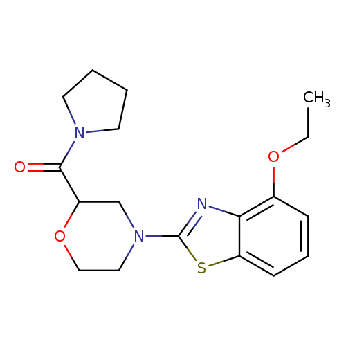 4-ethoxy-2-[2-(pyrrolidine-1-carbonyl)morpholin-4-yl]-1,3-benzothiazole