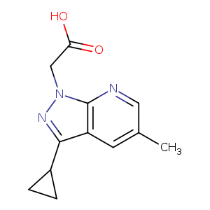 2-(3-Cyclopropyl-5-methyl-1H-pyrazolo[3,4-b]pyridin-1-yl)acetic acid