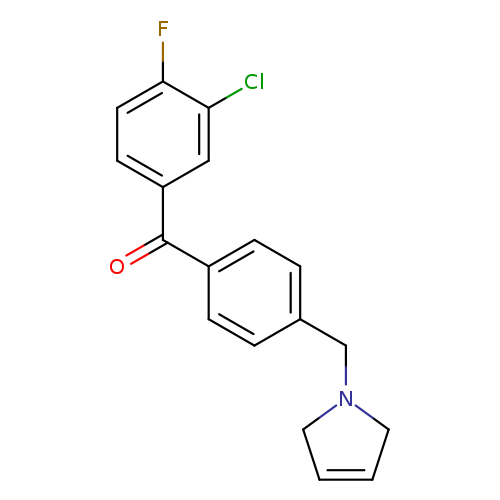 (3-Chloro-4-fluorophenyl)(4-((2,5-dihydro-1H-pyrrol-1-yl)methyl)phenyl)methanone