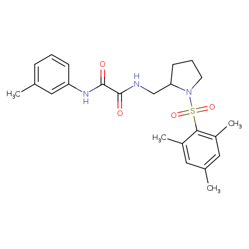 N'-(3-methylphenyl)-N-{[1-(2,4,6-trimethylbenzenesulfonyl)pyrrolidin-2-yl]methyl}ethanediamide