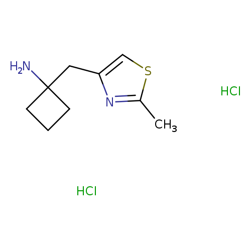 1-[(2-methyl-1,3-thiazol-4-yl)methyl]cyclobutan-1-aminedihydrochloride