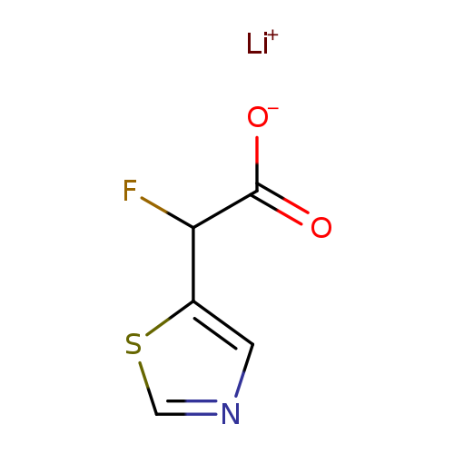 lithium(1+) 2-fluoro-2-(1,3-thiazol-5-yl)acetate
