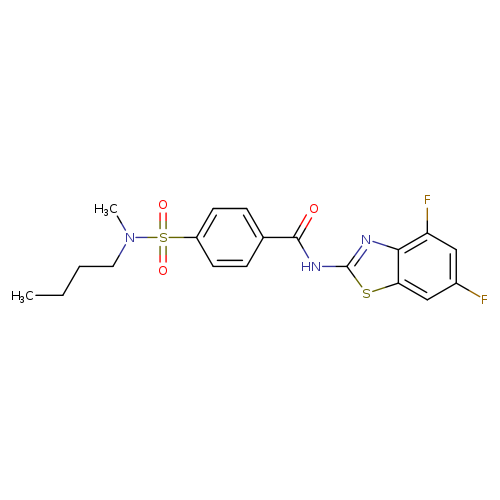 4-[butyl(methyl)sulfamoyl]-N-(4,6-difluoro-1,3-benzothiazol-2-yl)benzamide