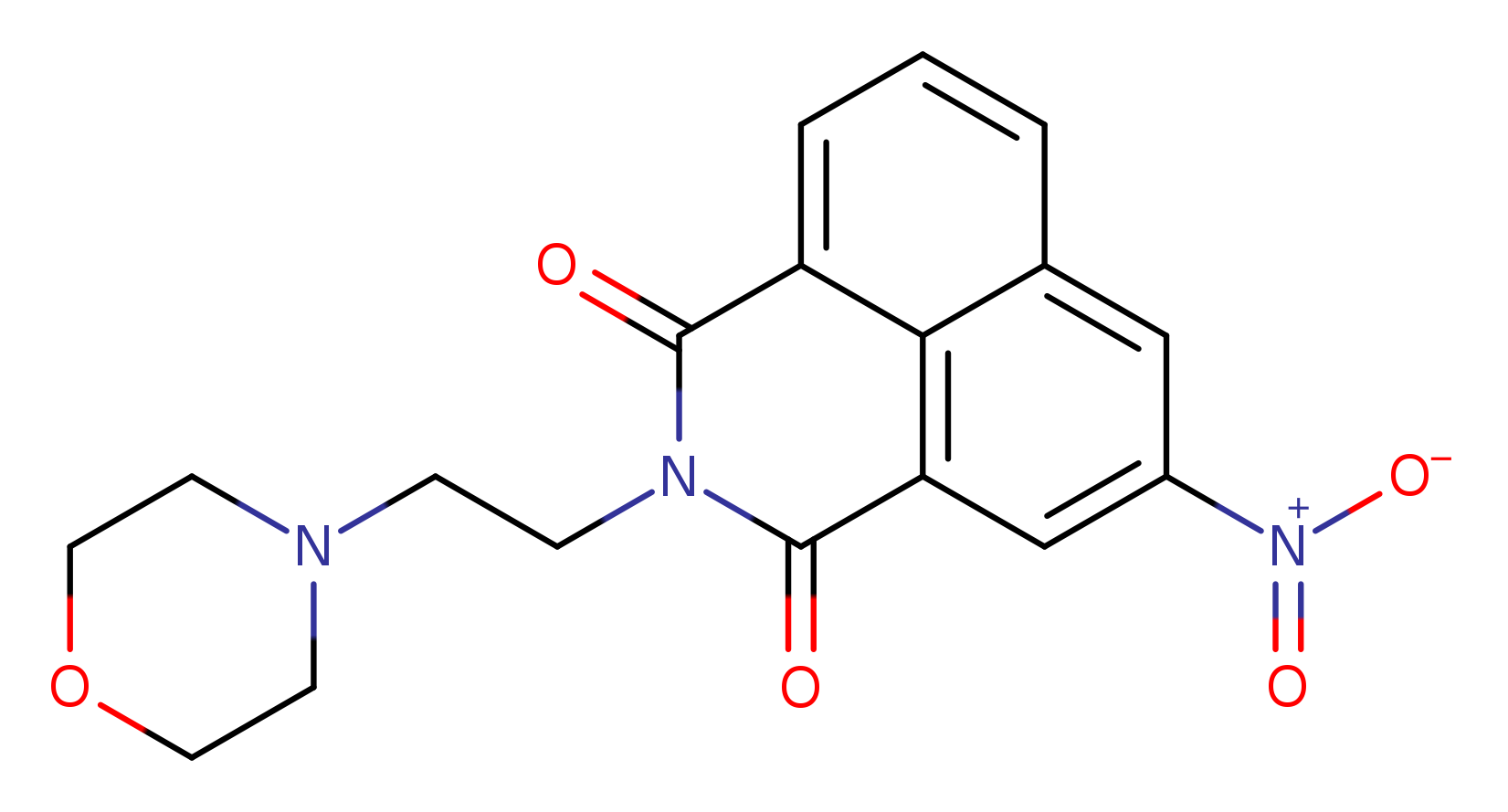 2-[2-(4-morpholinyl)ethyl]-5-nitro-1H-benz[de]isoquinoline-1,3(2H)-dione