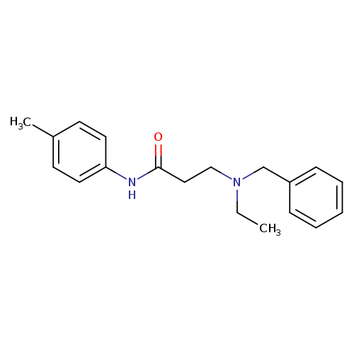 3-[benzyl(ethyl)amino]-N-(4-methylphenyl)propanamide