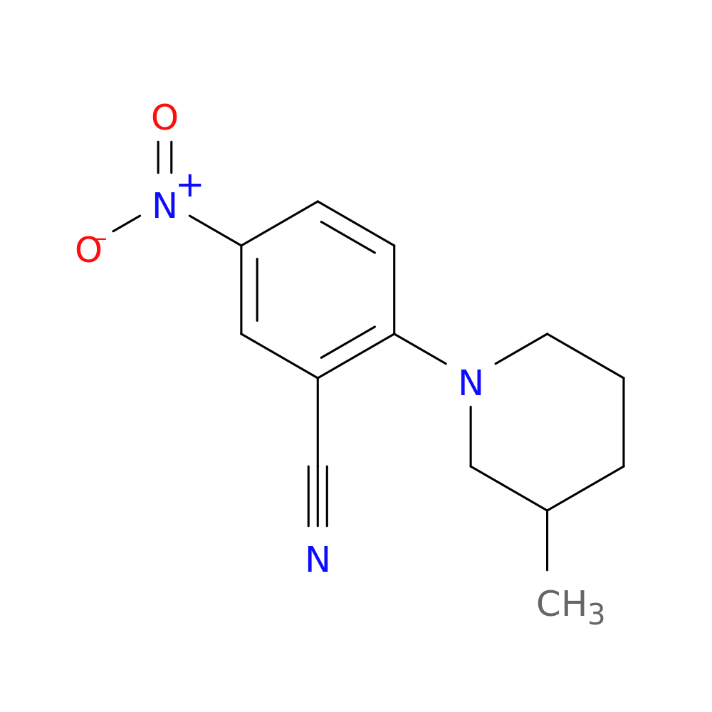 2-(3-Methylpiperidin-1-yl)-5-nitrobenzonitrile