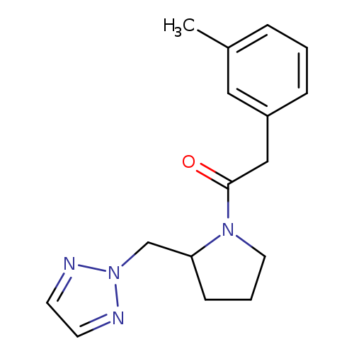2-(3-methylphenyl)-1-{2-[(2H-1,2,3-triazol-2-yl)methyl]pyrrolidin-1-yl}ethan-1-one