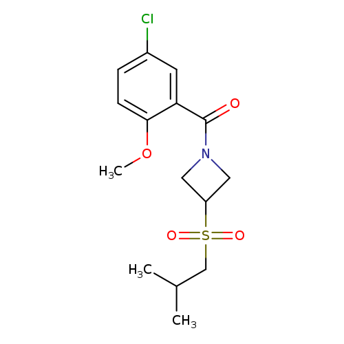 1-(5-chloro-2-methoxybenzoyl)-3-(2-methylpropanesulfonyl)azetidine
