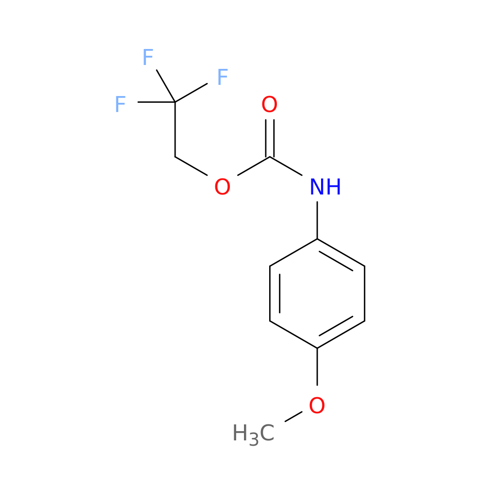 2,2,2-trifluoroethyl N-(4-methoxyphenyl)carbamate