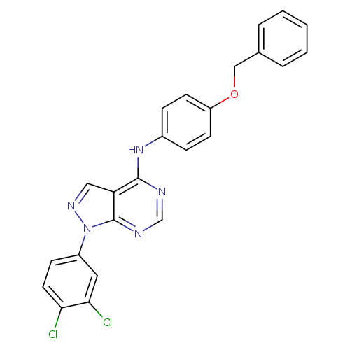 N-[4-(benzyloxy)phenyl]-1-(3,4-dichlorophenyl)-1H-pyrazolo[3,4-d]pyrimidin-4-amine