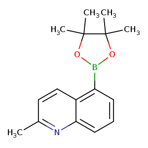 2-methyl-5-(tetramethyl-1,3,2-dioxaborolan-2-yl)quinoline